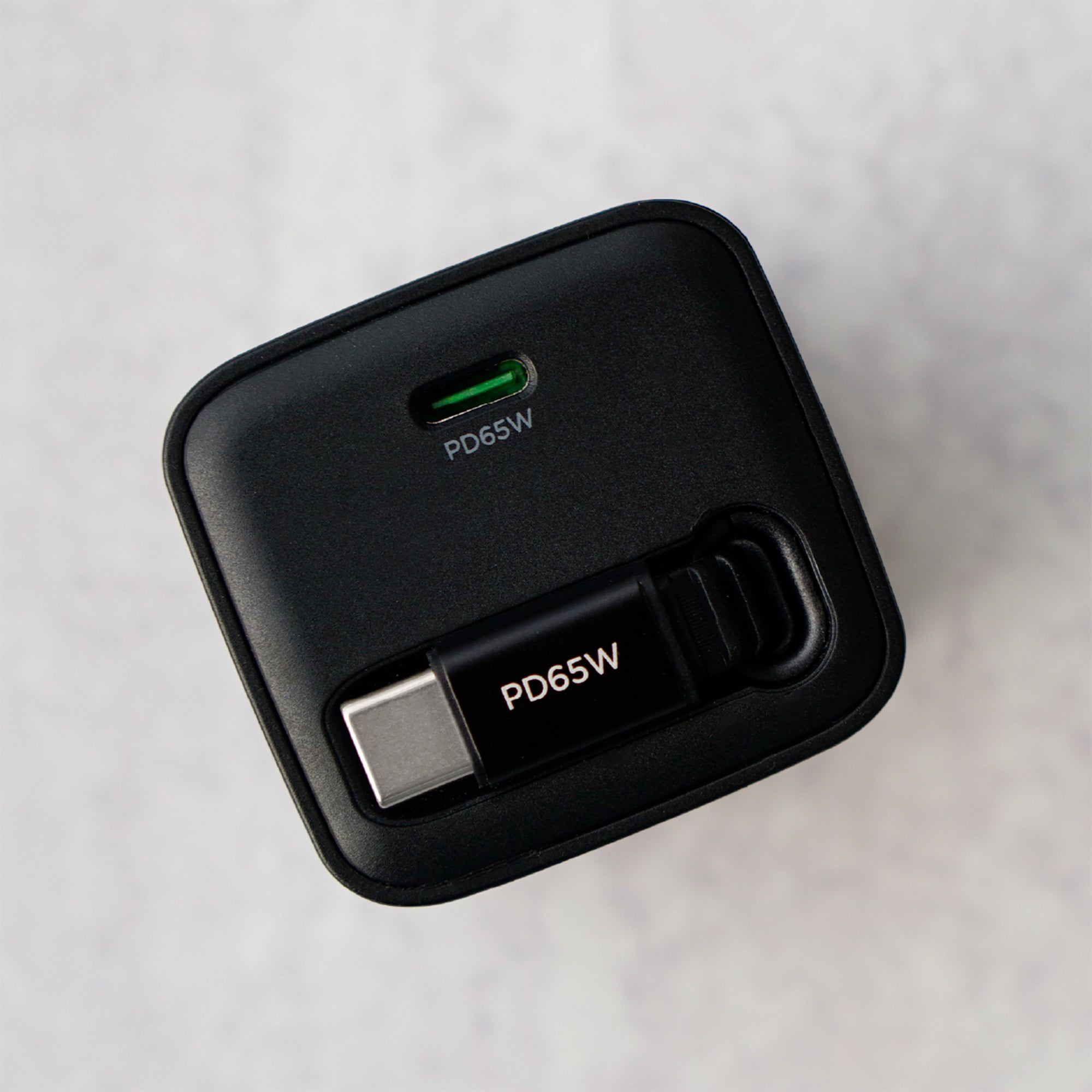 65W GaN Wall Charger with 32" Retractable Type-C Cable