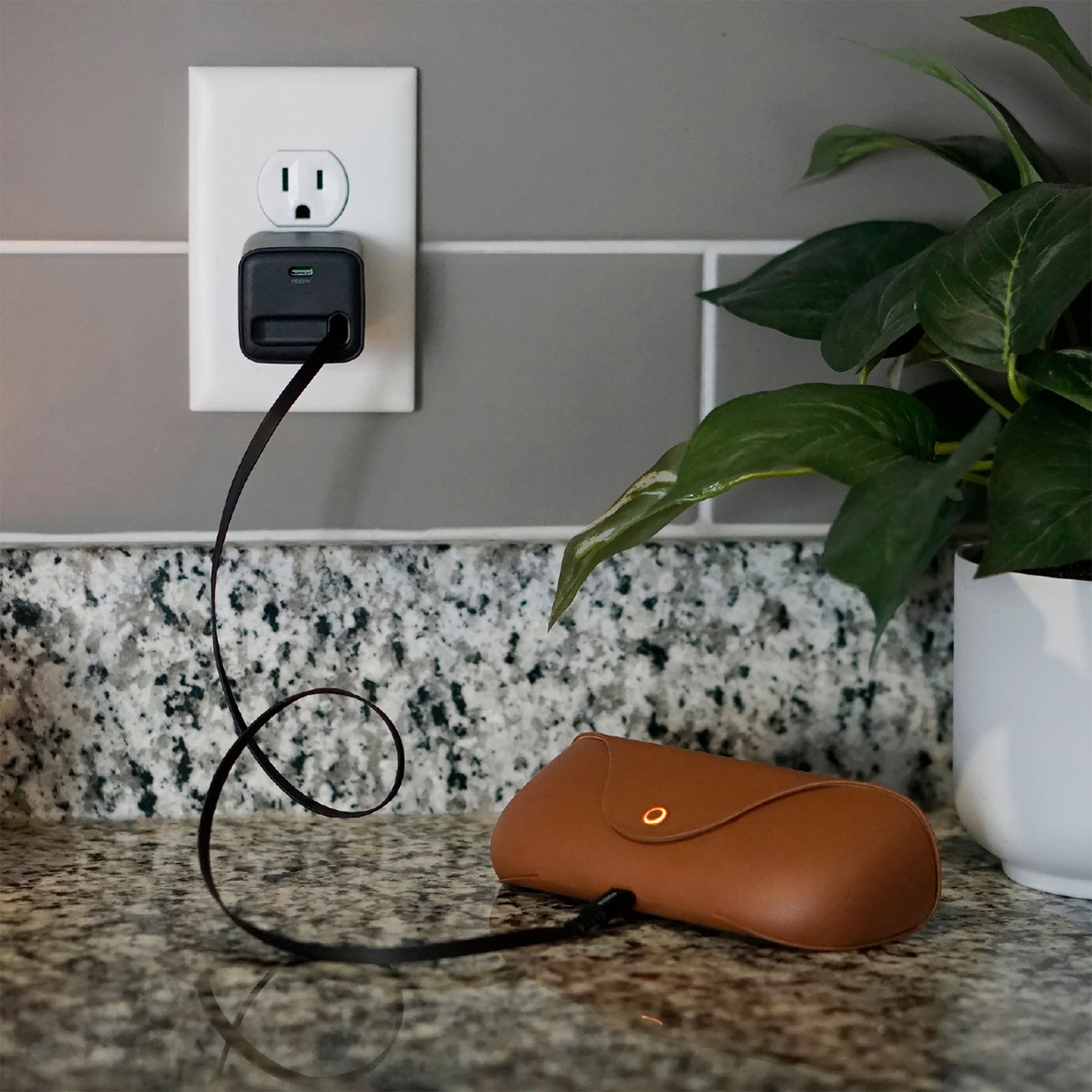 65W GaN Wall Charger with 32" Retractable Type-C Cable