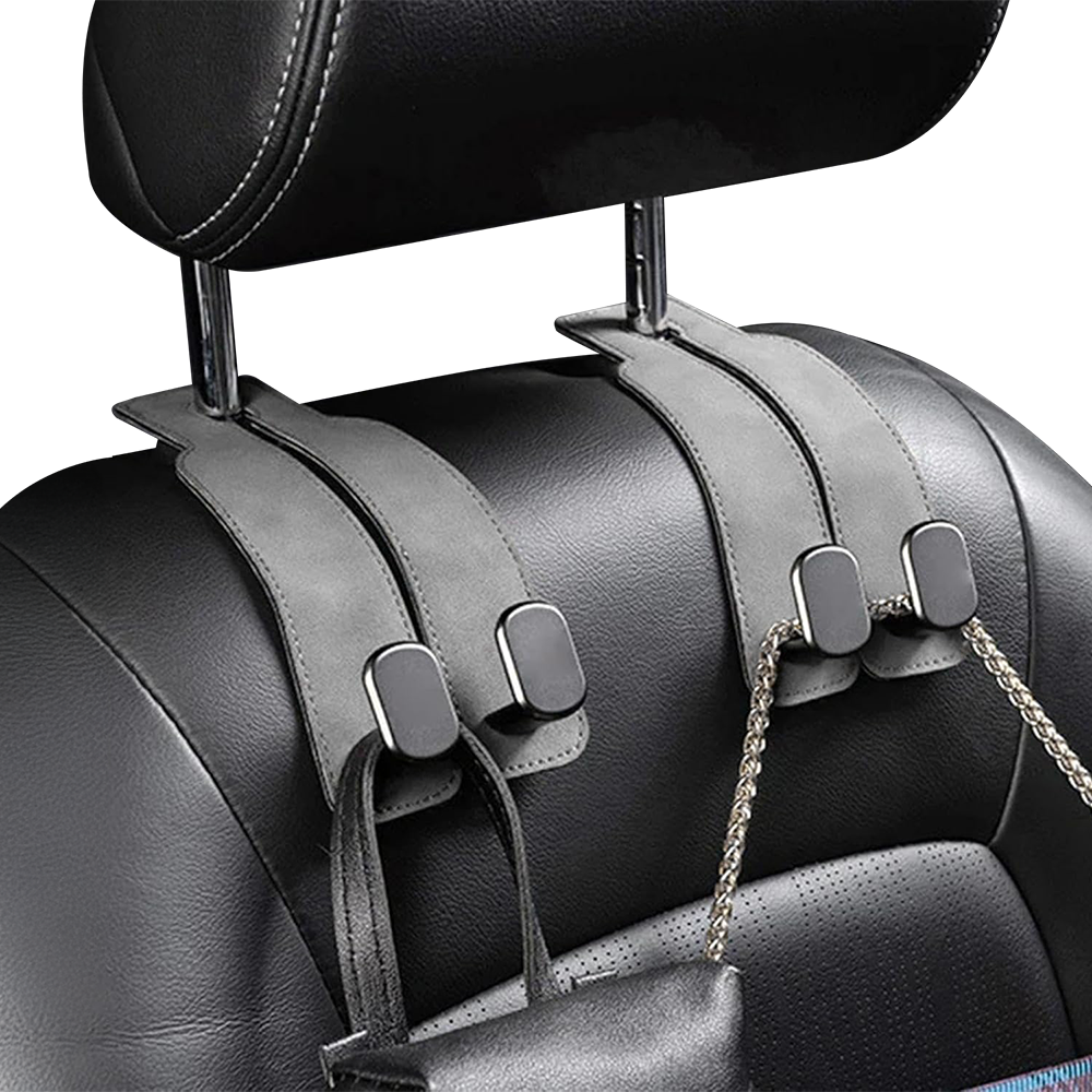 Double Suede Headrest Hooks