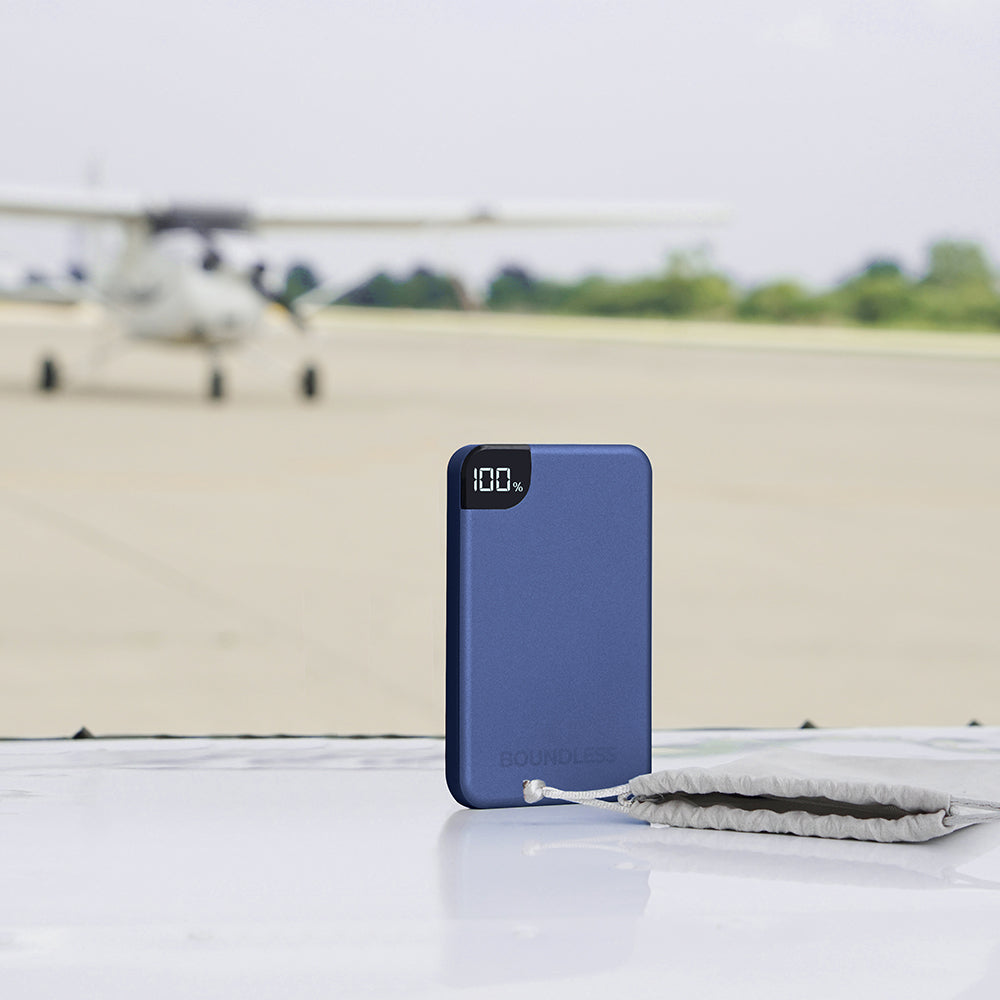 5,000mAh Ultra-Slim Power Bank w/Type-C Port and Charging Cables