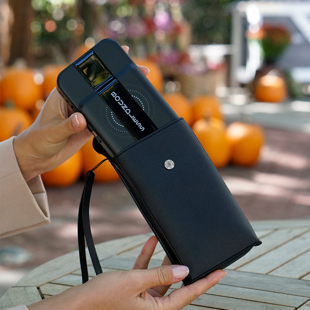 Signature 15,000mAh Power Bank with Built-In Cables, Wireless Charging, & AC Plug