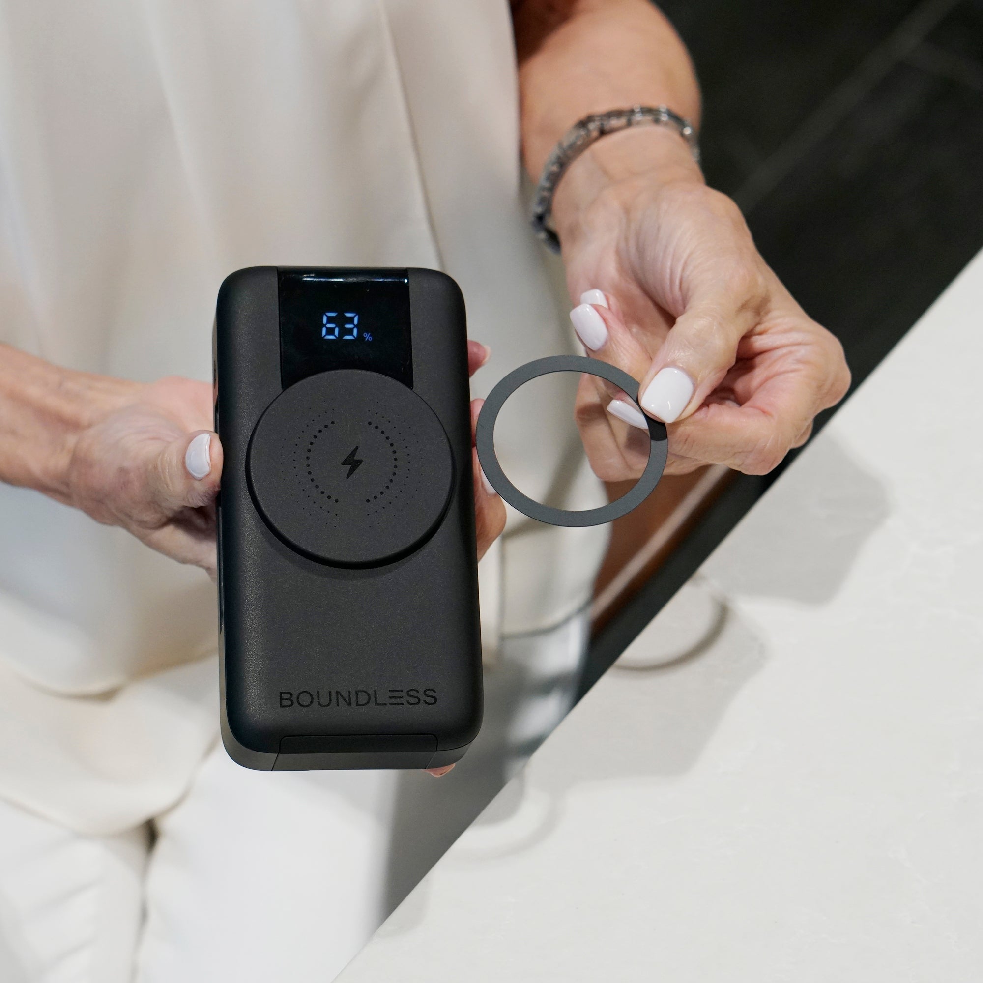 Infinity 15,000mAh Power Bank with Retractable Cables