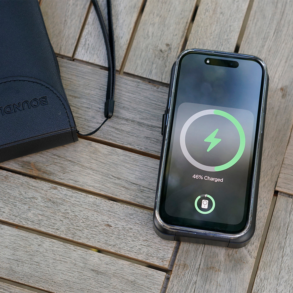 Signature 15,000mAh Power Bank with Built-In Cables, Wireless Charging, & AC Plug